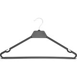 Olgun Home 6 Adet Plastik Elbise Askısı Çentikli Döner Başlıklı Kıyafet Askı 42 cm Ktm - Siyah