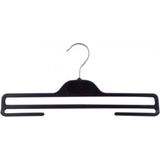 Olgun Home 6 Adet Plastik Pantolon Elbise Askısı Döner Başlıklı Kaymaz 34 cm WTH34 - Siyah