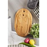 Olgun Home Oval Bambu 2li Kesme Tahtası