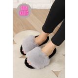 olgun slipper Tüylü Şık Esmek Ev Terliği
