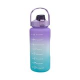 Olgunlar Motivasyon Matarası (Suluk) 2000 ml Bpa Içermez Spor Salonu Su Şişesi - 2 lt - Mor
