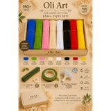 OLİ Art 8 Renk Şönil Çiçek Yapım Seti 150+ Parça | Şönil, Çiçek Teli, Çiçek Bandı SET-02