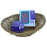 Olife Soap 1 Lavanta Kokulu Katı SABUN(100G)+ 1 Lavanta Kokulu Banyo TOPU(100G)