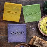Olim Store 3lü Gurme Seti - Lavanta - Bıttım - Aloevera Doğal Sabunlar - 125 Er Gram
