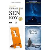 Olimpos Yayınları Hayat Senin Kuralları Sen Koy - Hüseyin Sayın + Kuzey Işıklarının Şarkısı + Telefon Tutucu + Bir Kar Tanesi