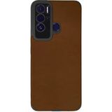 Olinea Tecno Pova Neo Kılıf Loop Deri Silikon - Kahverengi - 20W GaN Black