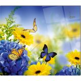 Olinpa Cam Ocak Arkası Koruyucu | Kelebek - 60 x 52 cm