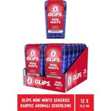 Olips Mini Mints Şekersiz Karpuz Aromalı Şekerleme 12,5 gr - 12 Adet Karışık Tat - 12 gr