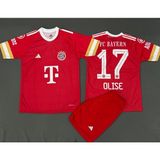 Olise Bayern Münıh Yenı Sezon Forması Çocuk - 001-Kırmızı - 7 - 8 Yaş