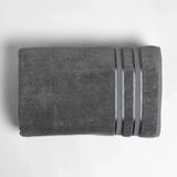 Olite Penye Pamuk Banyo Havlusu Gri 90X150 cm - 90 x 150 cm