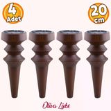 Oliva Ahşap Desen 20 Cm Mobilya Kanepe Koltuk Tv Ünitesi Konsol Yükseltme Ayağı Ayakları 4 Adet