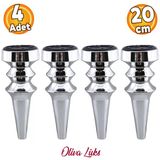 Oliva Krom 20 cm Mobilya Kanepe Koltuk Tv Ünitesi Konsol Yükseltme Yükseltici Ayağı Ayakları 4 Adet