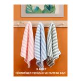 Oliva Nero 3 ADET - Mikrofiber Mutfak Bezi Temizlik Bezi Mikrofiber Leke Tutmayan Tüy Bırakmayan Mikrofiber Bez