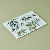 Olive Cam Kesme Tahtası (35X25 Cm) - 35 x 25 cm