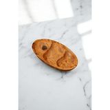 Olive Crafted Kişiye Özel Zeytin Ağacı El Oyması Atıştırmalık Tabağı ( 3 Bölmeli )