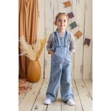 Oliven The Kid Bol Paça Kanguru Cepli Kot Salopet - 2 - 3 Yaş - Mavi