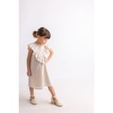 Oliven The Kid Etek Ucu Dantelli Elbise - 3 - 4 Yaş - Bej