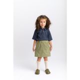 Oliven The Kid Gabardin Kız Çocuk Etek Yeşil
