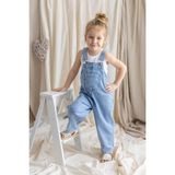 Oliven The Kid Kolsuz Uzun Paça Kot Slopet Doğal Kumaşla Unisex Çocuklar İçin Mavi - 4 - 5 Yaş