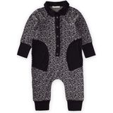 Oliven The Kid Leopar Baskılı Yakalı Tulum - 3 - 4 Yaş - Siyah