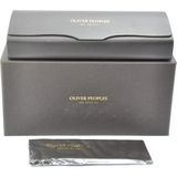 Oliver Peoples Olıver Peoples Los Angeles Leather Case Kahverengı Deri Kucuk ve Orta Boy Gözlük / Güneş Gözlüğü Kutusu Kılıfı - Kahverengi