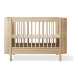 Oliver Wood Mini+ Beşik 74X126 cm (Oak) - 74 x 126 cm - Açık Kahverengi