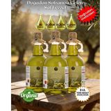 Olives %100 Doğal Taş Baskı Erken Hasat Premium Zeytinyağı 3 Lt (1 Lt x 3 Cam Şişe)