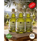 Olives Naturel Soğuk Sıkım Olgun Hasat Premium Zeytinyağı 3 Lt (1 Lt x 3 Cam Şişe)