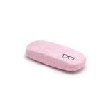 Olivewing Kumaş Kaplamalı Sert Gözlük Kabı, Pembe