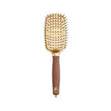 Olivia Garden Expert Care Flex Nylon Bristles Altın ve Kahverengi Saç Fırçası