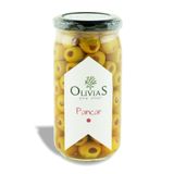 Olivias Fine Olives Pancar Dolgulu - Pancarlı Yeşil Zeytin 370 Cc (200-220 GR)