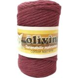 Olivin Taranan Taranabilir Makrome Ipi Pamuk Cotton Koton MPT2502 - Bordo