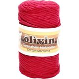 Olivin Taranan Taranabilir Makrome Ipi Pamuk Cotton Koton MPT2502 - Kırmızı