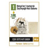 Olivos %100 Doğal Eşek Sütü Ve Zeytinyağlı Katı Sabun Eşek Sütlü El Sabunu Yoğun Nemlendirici 150 Gr