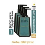 Olivos %100 Doğal Zeytinyağlı Bergamot Kokulu Sıvı El Sabun Yoğun Nemlendirici Arındırıcı Bitkisel 3X500 Ml