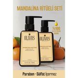 Olivos Ambrosia 2’li Set – %100 Doğal Zeytinyağlı Mandalina Kokulu Duş Jeli ve El Sabunu, 1250 ml - 2 Adet
