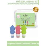 Olivos Baby Minik Dostlar Seyahat Seti | %100 Doğal Zeytinyağlı, Nazik ve Göz Yakmayan Bebek Saç ve Vücut Şampuanı (3×89 Ml) - Mavi - Yeşil - 0 - 9 Yaş