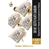 Olivos Doğal Deve Sütü Ve Zeytinyağlı Katı Sabun Deve Sütlü El Sabunu Kese Hediyeli 4 ADET 150 Gr