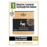 Olivos Doğal Eşek Sütü Ve Zeytinyağ Katı Sabun Eşek Sütlü Zeytinyağlı El Sabunu 150 gr