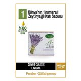 Olivos Doğal Klasik Serisi Lavanta ve Zeytinyağlı Katı Sabun - Lavanta Özleri ile Zenginleştirilmiş, Rahatlatıcı ve Nemlendirici Bakım, 126 gr (Lavanta)
