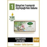 Olivos Doğal Klasik Zeytin Yapraklı Ve Zeytinyağlı Katı Sabun Zeytinyağı El Sabunu Nemlendirici 150 gr