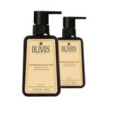Olivos Doğal Zeytinyağlı Duş Jeli - Canlandırıcı Mandalina Kokusu, Nemlendirici ve Besleyici, Hassas Ciltler İçin İdeal, 750ml | Yoğun Nemlendirme ve Pürüzsüz Cilt (2X750 ML, Mandalina)