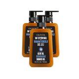 Olivos Doğal Zeytinyağlı Duş Jeli - Geleneksel Hamam Kokusu, Nemlendirici ve Besleyici, Hassas Ciltler İçin İdeal, 750ml | Yoğun Nemlendirme ve Pürüzsüz Cilt (3X750 ML, Hamam Kokulu)