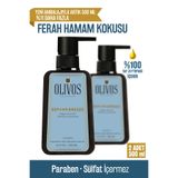 Olivos Doğal Zeytinyağlı Hamam Kokulu Sıvı Sabun Zeytinyağı El Sabunu Yoğun Nemlendirici 2 ADET 500 Ml