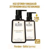 Olivos Doğal Zeytinyağlı Keçi Sütlü Banyo Ve Duş Jeli Keçi Sütü Zeytinyağı Cilt Nemlendirici 2 ADET 750ML