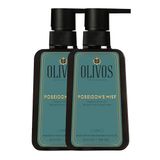 Olivos Doğal Zeytinyağlı Sıvı Sabun - Nemlendirici ve Besleyici, Hassas Ciltler İçin İdeal, 450ml | Derinlemesine Temizlik ve Yoğun Nemlendirme (2X500 ML, Bergamot)