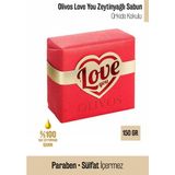 Olivos Love You Orkide Kokulu %100 Saf Zeytinyağlı Sabun 150 gr | El Yapımı, Paraben, Sls & Sles Içermez - 1 Adet