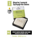 Olivos Men Care %100 Doğal Erkek Cilt Bakım Sabunu Nemlendirir Ton Eşitliği Sağlar