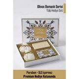 Olivos Osmanlı Serisi Premium Hediye Seti Tulip | 4’lü Zeytinyağlı Sabun & Granül Sabun | Şık Özel Kutulu