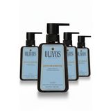 Olivos Zeytinyağlı Hamam Kokulu Sıvı Sabun - Derinlemesine Temizlik ve Ferahlatıcı Bakım - Nemlendirici ve Besleyici, Hassas Ciltler İçin İdeal, 500ml (4X500 ML, Hamam Kokulu)